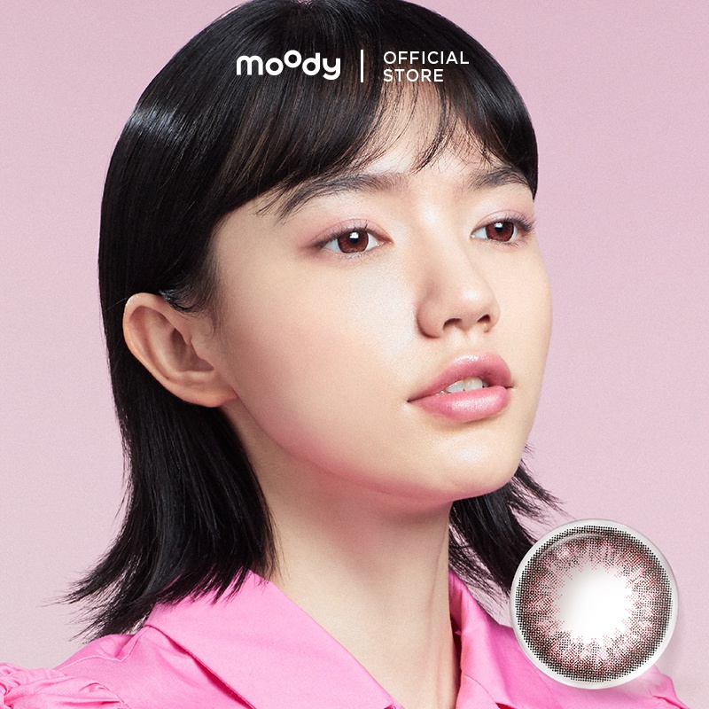 Hộp 10 kính áp tròng màu MOODY HEARTBREAKER 14.2mm thuộc bộ sưu tập He Doesn't Know thích hợp để dùng hàng ngày