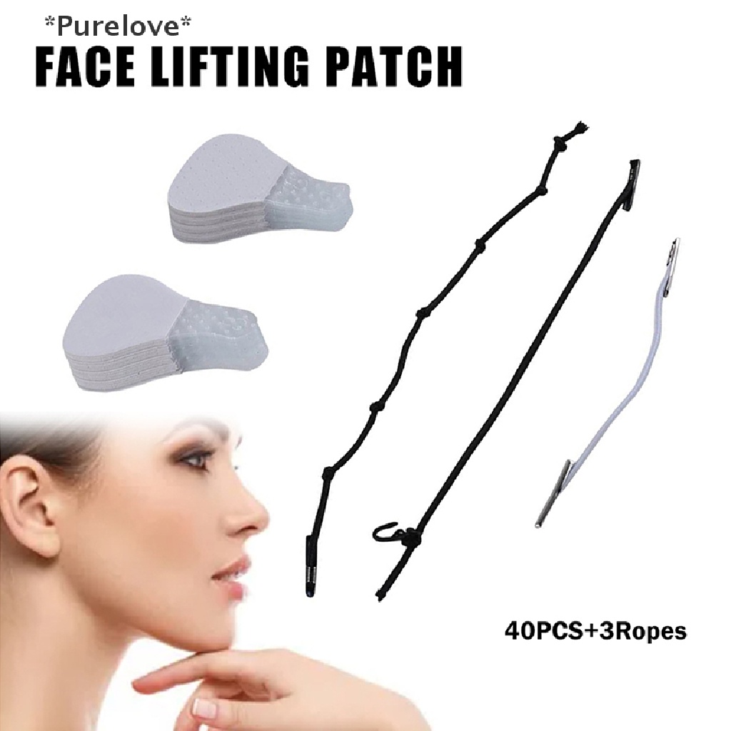 Set 40 Miếng Dán Nâng Cơ Mặt Tạo Cằm Chữ V Vô Hình Tiện Dụng