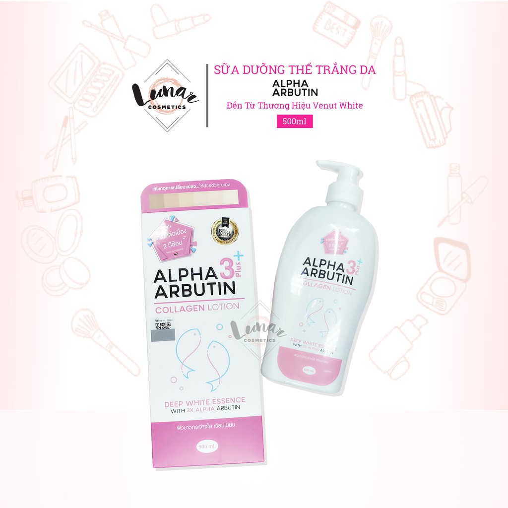 Sữa Dưỡng Thể Trắng Da Alpha Arbutin Lotion Dưỡng Trắng Da Toàn Thân 500ml