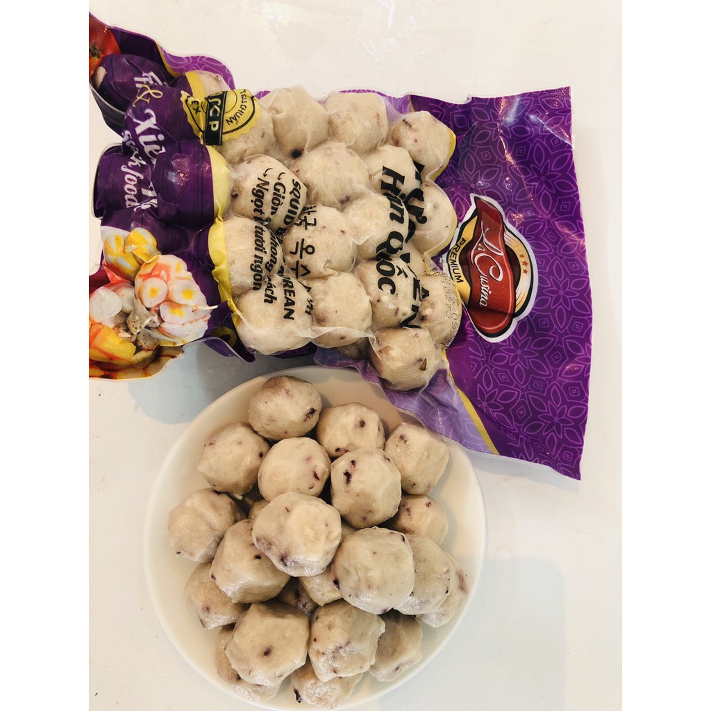 Gói 500g mực viên kiểu Hàn Quốc (lacusina)