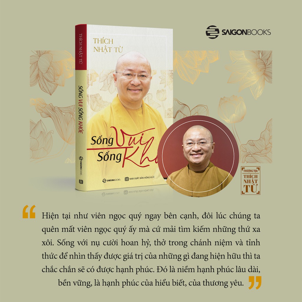 SÁCH: BỘ 4cThích Nhật Từ - Sống an nhiên từ lời Phật dạy; Con đường an vui;Sống vui sống khỏe; Gia đình,xã hội &amp; t.linh