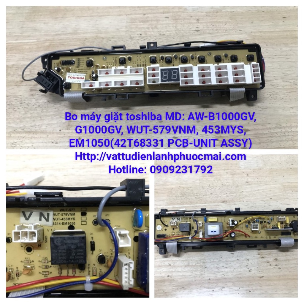 BO MÁY GIẶT TOSHIBA MD : AW - B1000GV, G1000GV, WUT-579VNM, 453MYS, EM1050, 42T68331 PHƯỚC MÃI