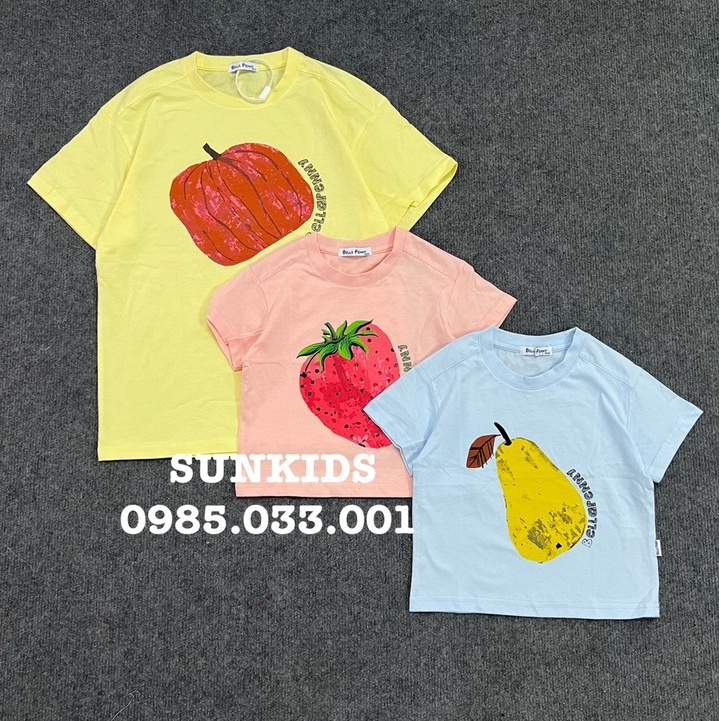 Áo thun hè cotton bé trai bé gái Bella Penny hoa quả