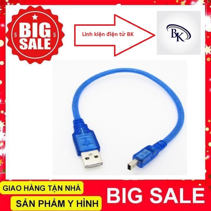 DÂY Cáp MiNi USB 30cm ( Cho Arduino Nano)-linhkiendientubk micro usb dây nạp code