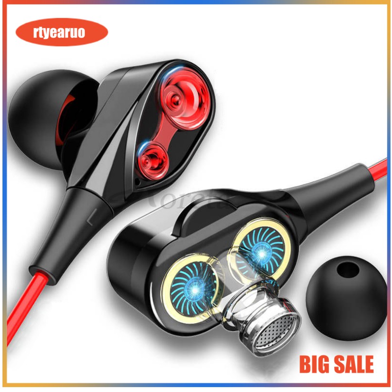 Tai nghe nhét trong 4D âm siêu trầm có dây giắc cắm 3.5mm