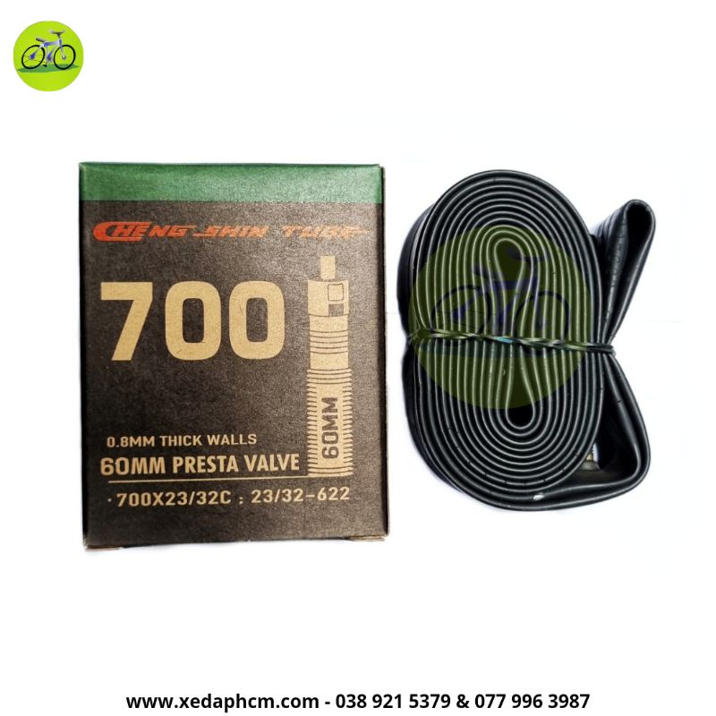 Ruột xe đạp - Săm CHENGSHIN 700x23/32c van pháp Presta Valve