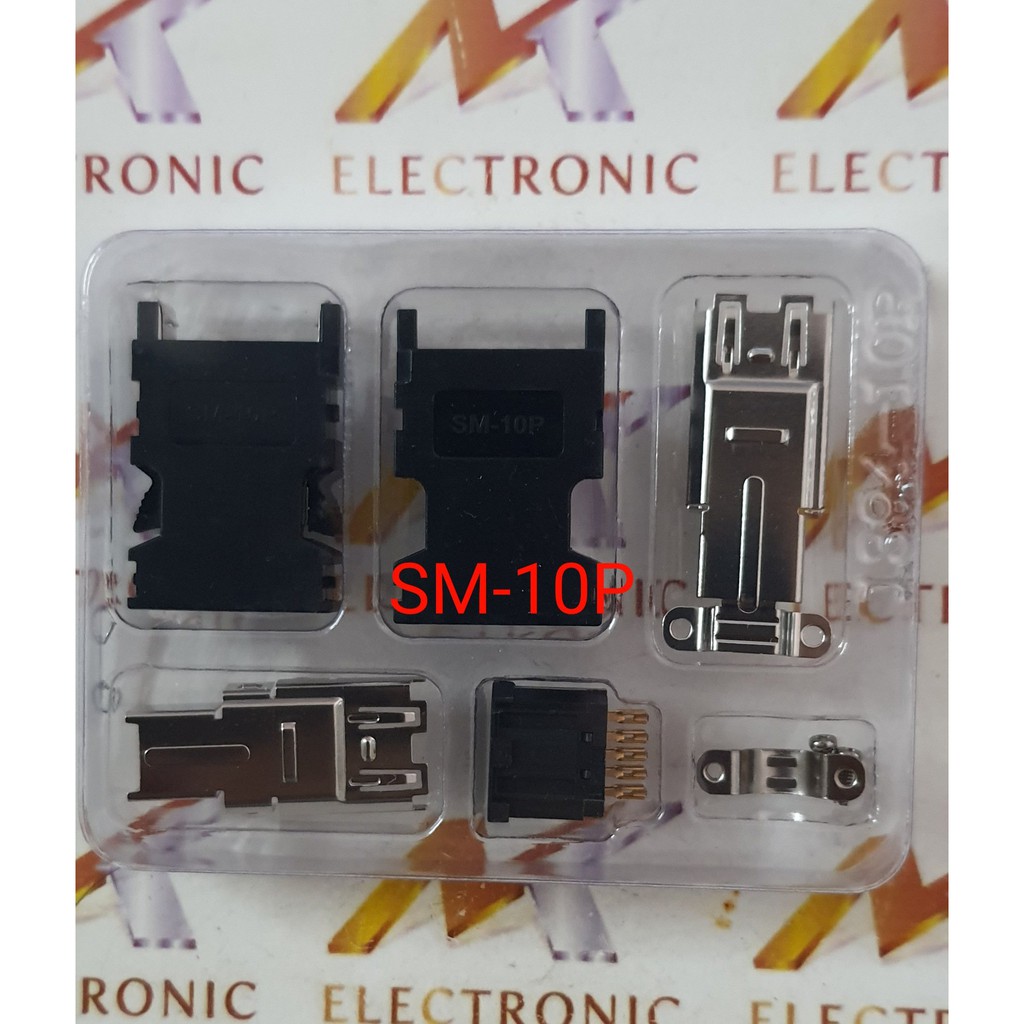Đầu nối SM-10P SM-10L SM-10 Hàn Nam Servo Cắm Cổng nối tiếp Dây hàn Dây mạ vàng