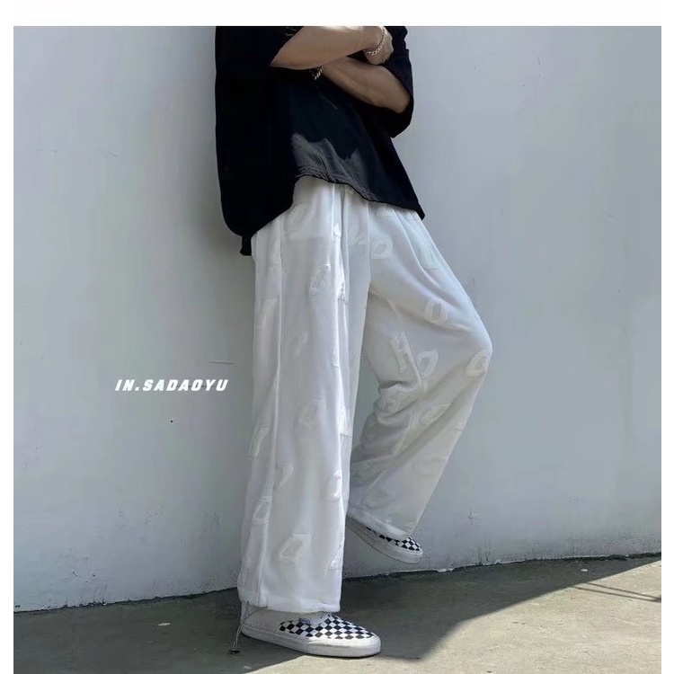 Quần Dài Thể Thao Nam In Chữ Thời Trang Năng Động