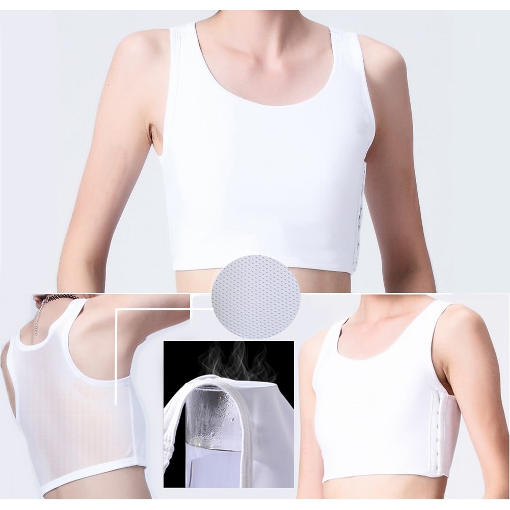 Áo nịt không gen bó thoải mái - siêu mát móc gài hông trái (A4) Tomboy Transguy | BigBuy360 - bigbuy360.vn