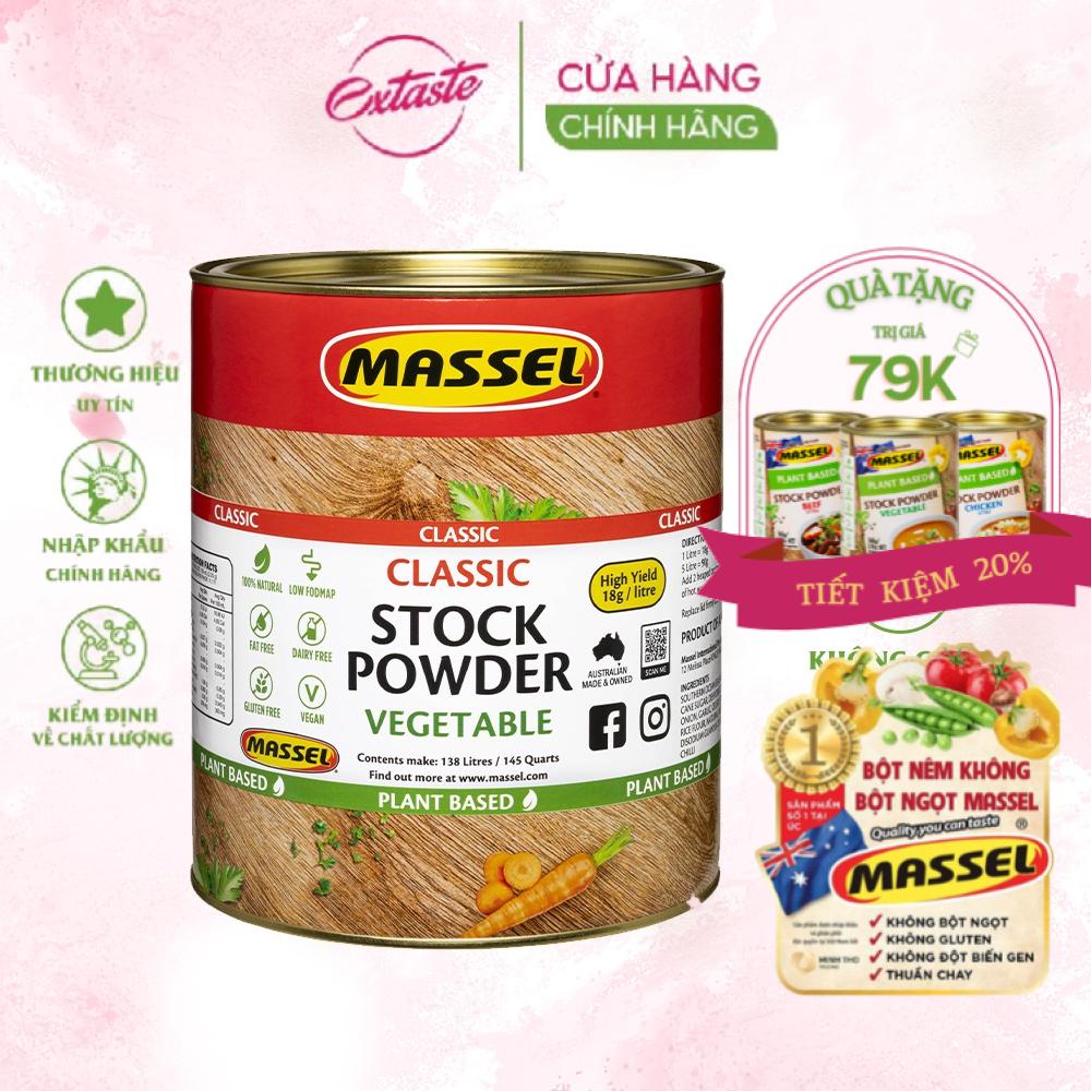 Bột nêm vị rau củ Massel Classic Stock Power Vegetable không bột ngọt thơm ngon tiện lợi 2.5kg