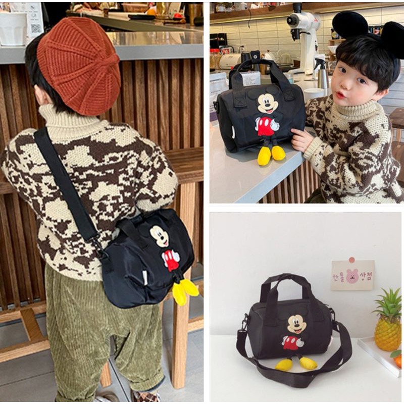 TÚI TRỐNG MICKEY ĐEN (HÀNG XUẤT XỊN)