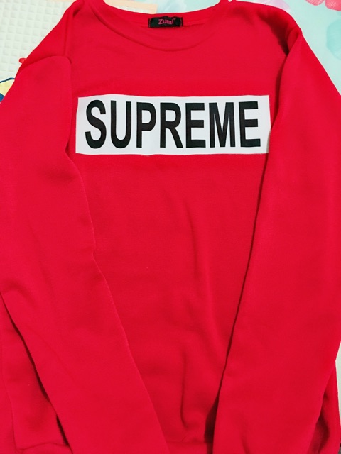 Áo SWEATER THU ĐÔNG SUPREME + HÌNH THẬT SHOP TỰ CHỤP