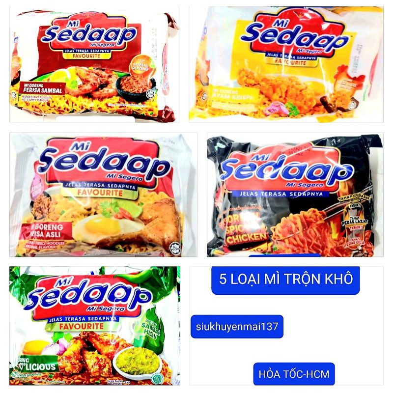 (5 vị )mì khô sedaap mi goreng đặt biệt gà cay | BigBuy360 - bigbuy360.vn