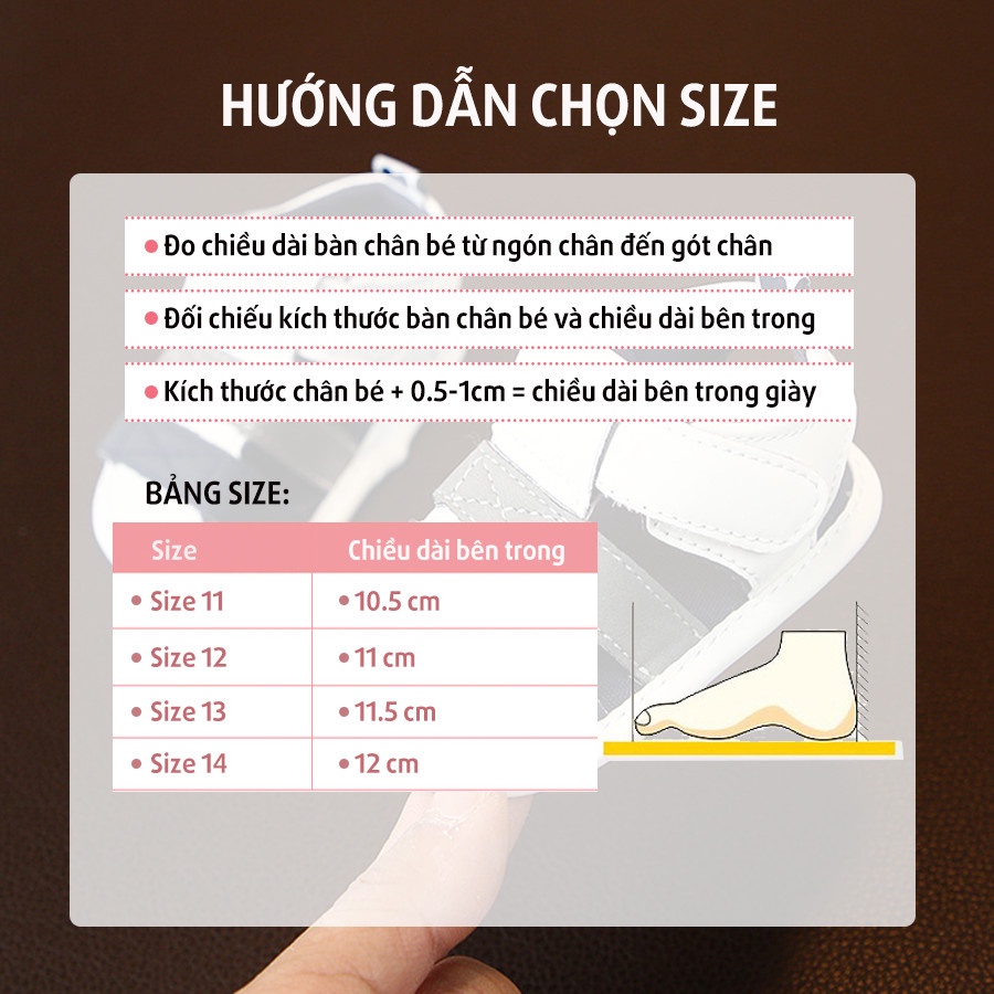 Giày sandal tập đi cho bé [0-1 tuổi] 3 quai, thiết kế dễ thương phong cách Hàn Quốc