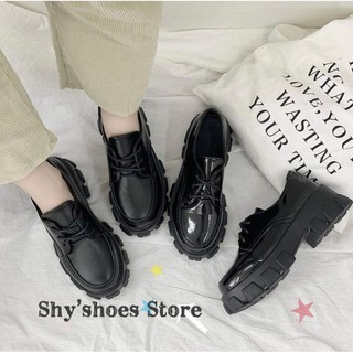 (Có Sẵn+Ảnh Thật) Giày Chiến Binh cổ thấp phong cách martin oxford đế cao 5.5cm