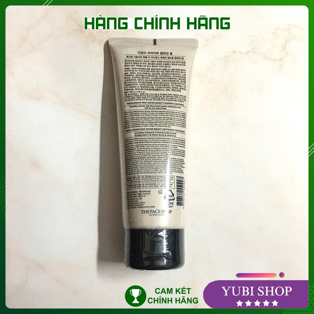 Sữa Rửa Mặt Chiết Xuất Gạo The Face Shop Chính Hãng - Hàn Quốc - 150ml  - Hot