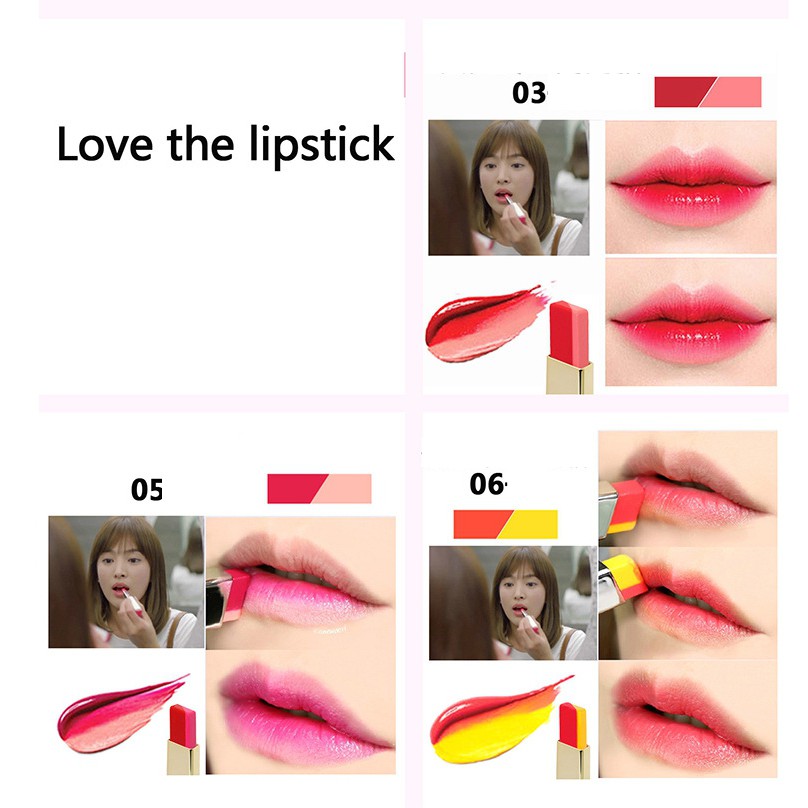 SALE SON MÔI 2 LINE NOVO - DOUBLE COLOR LIPSTICK- DATE 2021