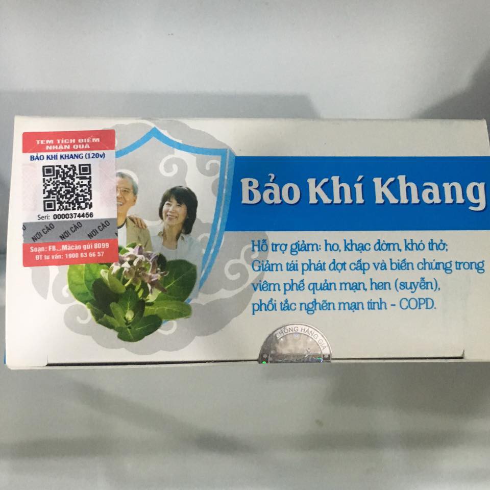 Bảo khí khang - Tăng cường sức khỏe hệ hô hấp Vỉ 20 Viên