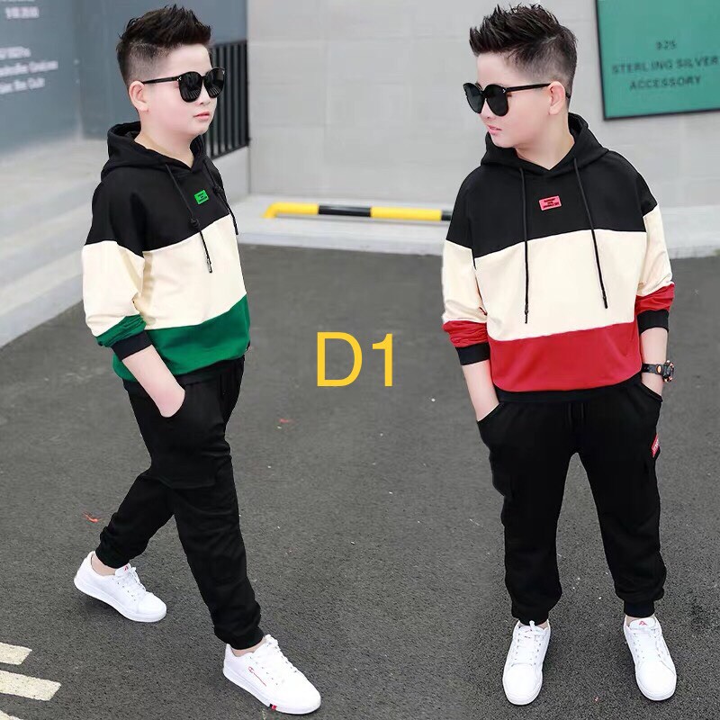 Tặng mũ từ 3 bộ. Sét thu đông size 26-50kg. Mã H25-H26, Chất liệu da cá dày dặn