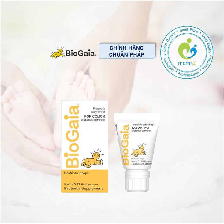 Men vi sinh (5ml dạng giọt) cải thiện tiêu hóa cho trẻ sơ sinh, trẻ nhỏ, người lớn BioGaia Protectis Baby, Thụy Điển