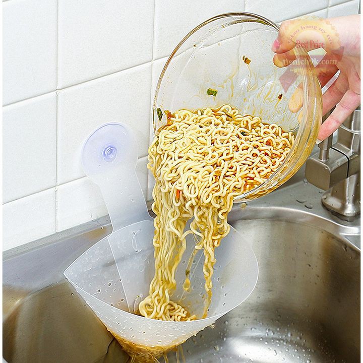Giỏ đa năng treo bồn rửa bát lắp ghét, rổ nhựa lọc rác rửa rau Lắp ghép
