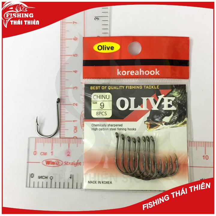 Lưỡi câu cá Chinu Olive Korea