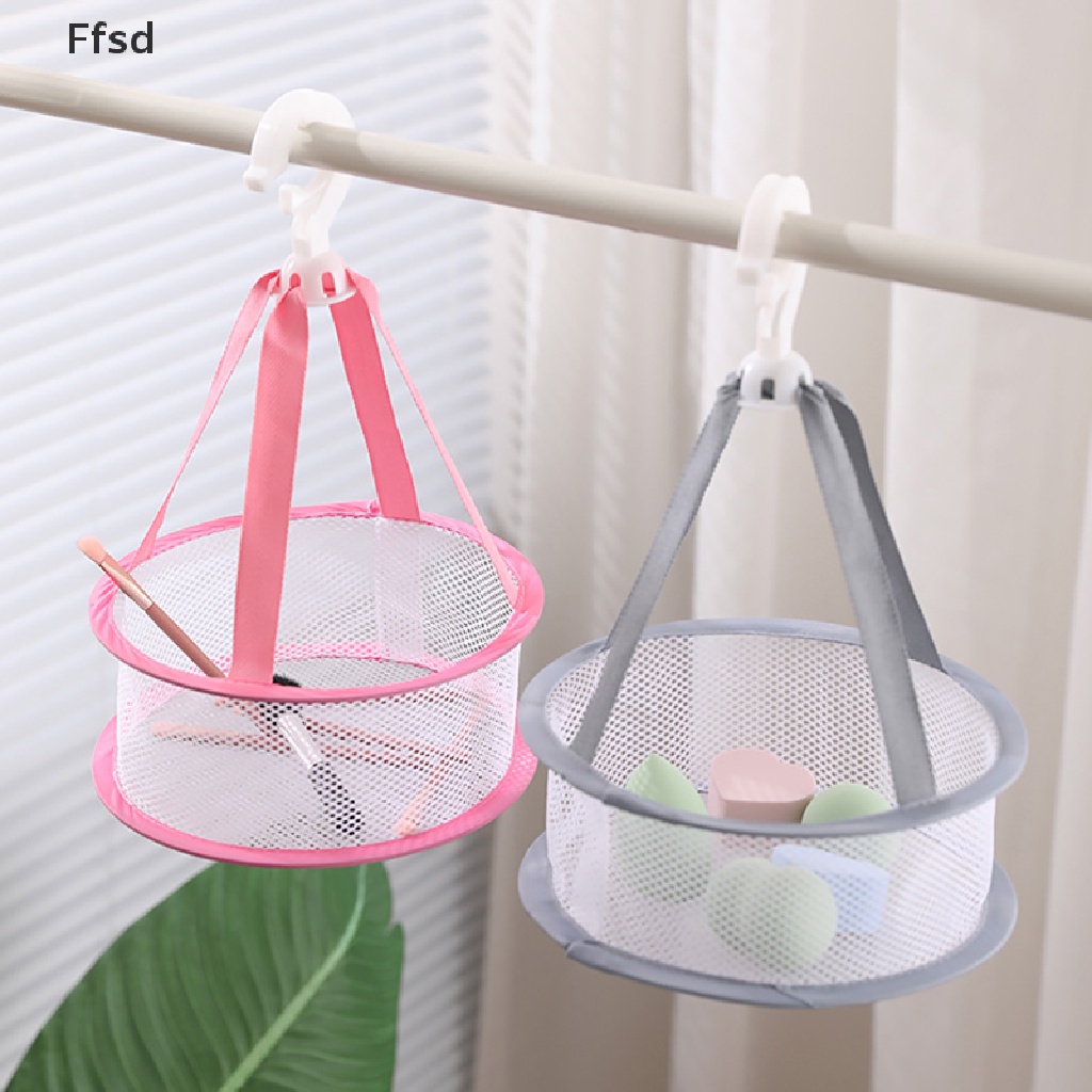 {Ffsd} Giỏ Lưới Phơi Khô Cọ Trang Điểm Chống Gió Rơi Vỡ * Bán Chạy