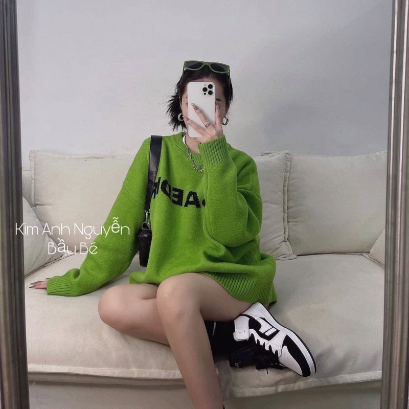Áo Len Xanh Chữ Màu Xanh Lạ Mắt, Cá Tính Cho Các Nàng Diện Đây | BigBuy360 - bigbuy360.vn