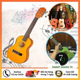 [Siêu dễ thương 382] Đàn ukulele mini, đàn guitar mini cho bé tặng kèm vỏ đựng