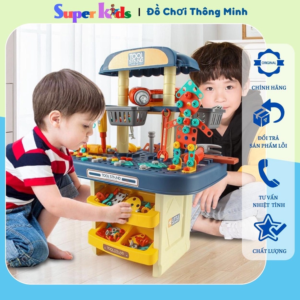 Bộ lắp ghép kỹ sư cỡ lớn 246 chi tiết kèm khoan pin và sách hướng dẫn (hàng đủ chi tiết)