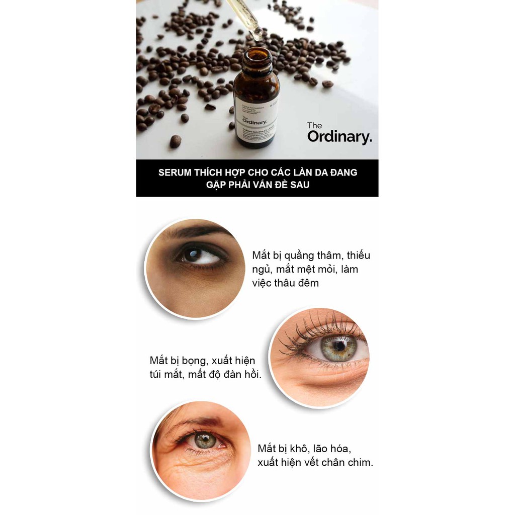 Serum Dưỡng Mắt The Ordinary Caffeine Solution 5% + EGCG 30ml