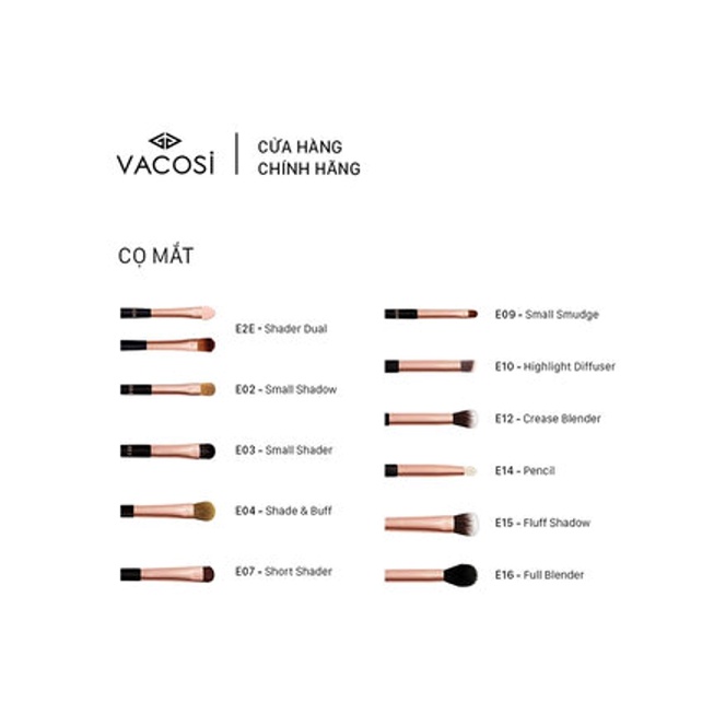 Cọ nhấn đuôi mắt Vacosi Small Smudge - E09