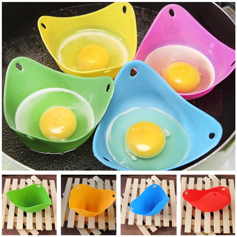 Set 2 khay chiên trứng từ silicon không độc hại tiện dụng