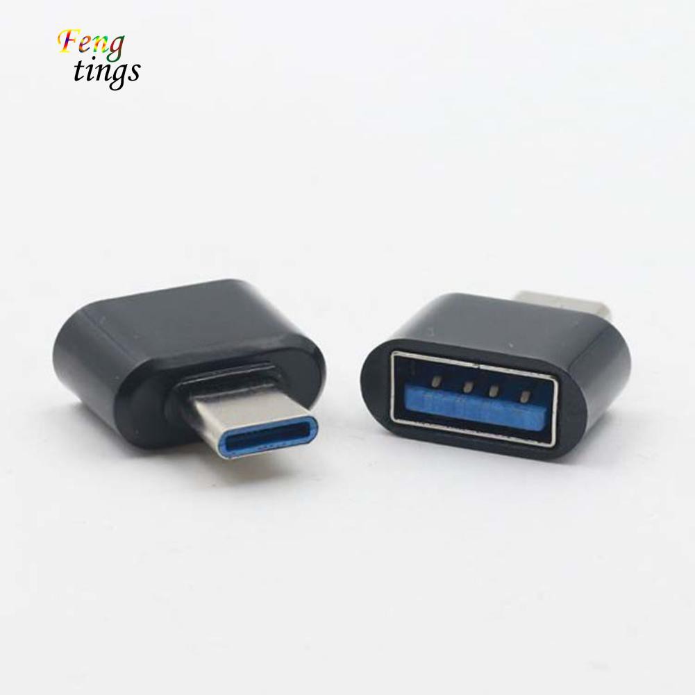 Đầu chuyển đổi USB mini Type-C đực sang USB cái OTG kết nối điện thoại