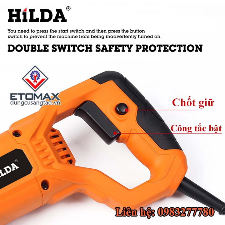 Máy cưa kiếm, cưa lọng cầm tay HILDA 710W