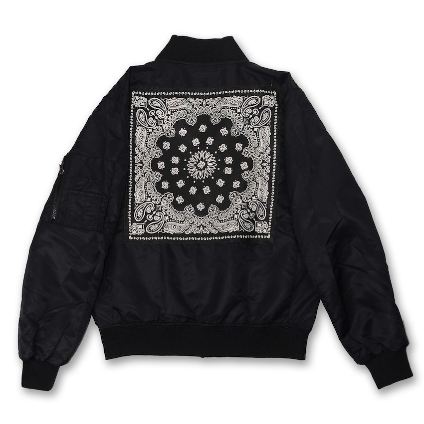 Áo khoác bomber dù W2P hoạ tiết bandana vải dù dày dặn 2 lớp chống thấm nước hot trend hiphop streetwear