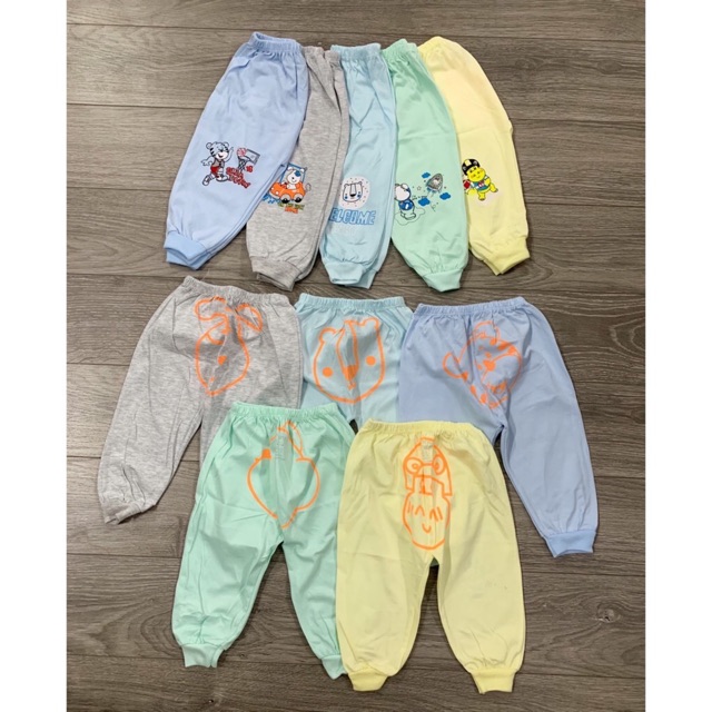 Set 5 quần dài mông thú loại đẹp cho bé yêu