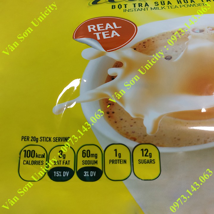 Trà sữa Tea mix Trần Quang bịch 480g (24 gói dài * 20g)