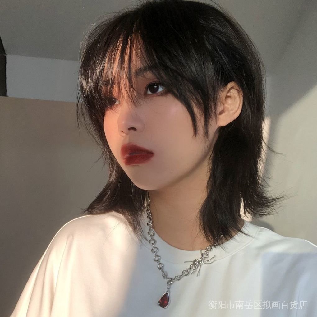 Bộ Tóc Giả Ngắn Xù Tự Nhiên Có Đuôi Sói Phong Cách Lolita Sống Động Như Thật Cho Nam / Nữ