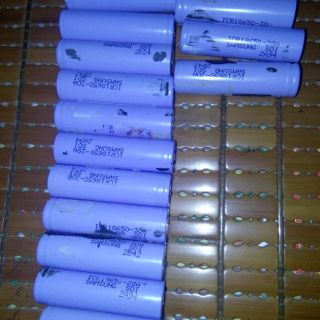 Combo 15 cell pin 18650 samsung cũ 28A 30A dùng chế sạc dự phòng đèn pin đèn led