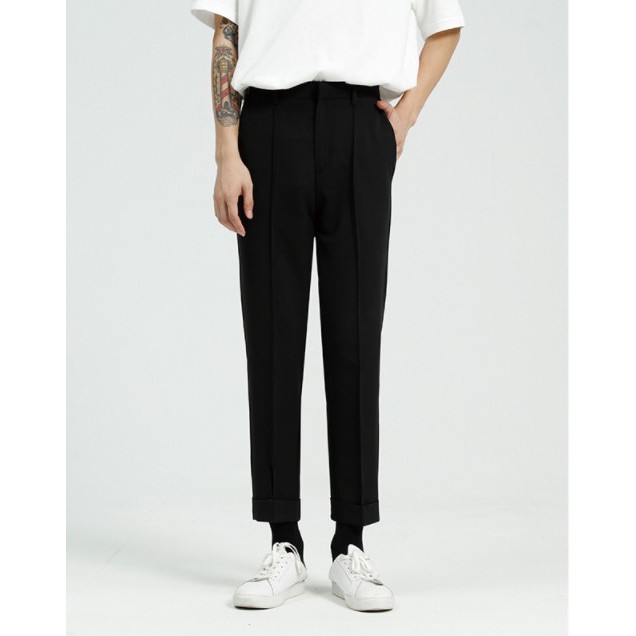 Quần âu baggy lưng thun Half 2365