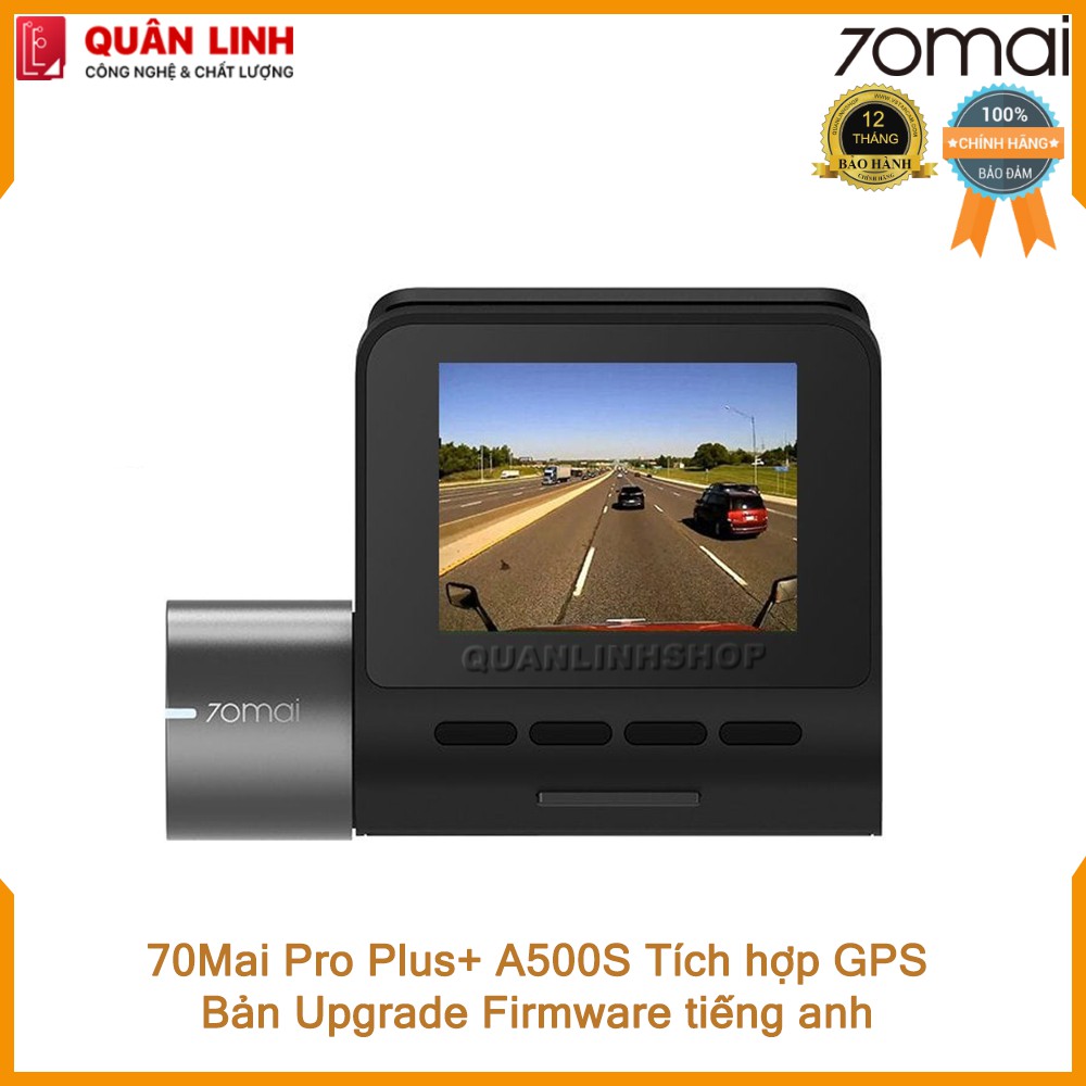 Camera hành trình 70mai Dash Cam Pro Plus+ A500S bản nâng cấp tiếng anh (cam trước) - Bảo hành 12 tháng | WebRaoVat - webraovat.net.vn