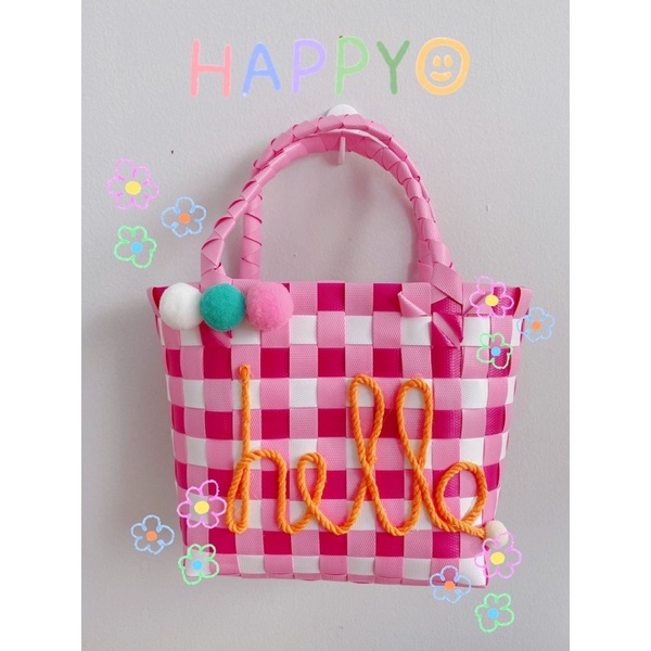 Túi xách đan handmade Hello