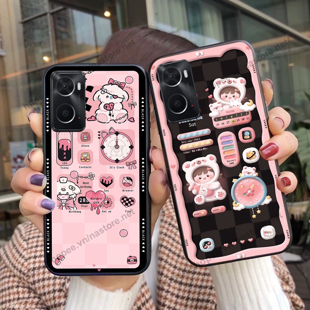 Ốp lưng Realme 9i / Realme 9 pro gấu, đồng hồ dễ thương cute giá rẻ