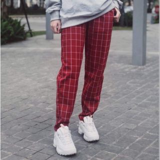 QUẦN NGỐ PLAID PANTS CARO ĐỎ Ô