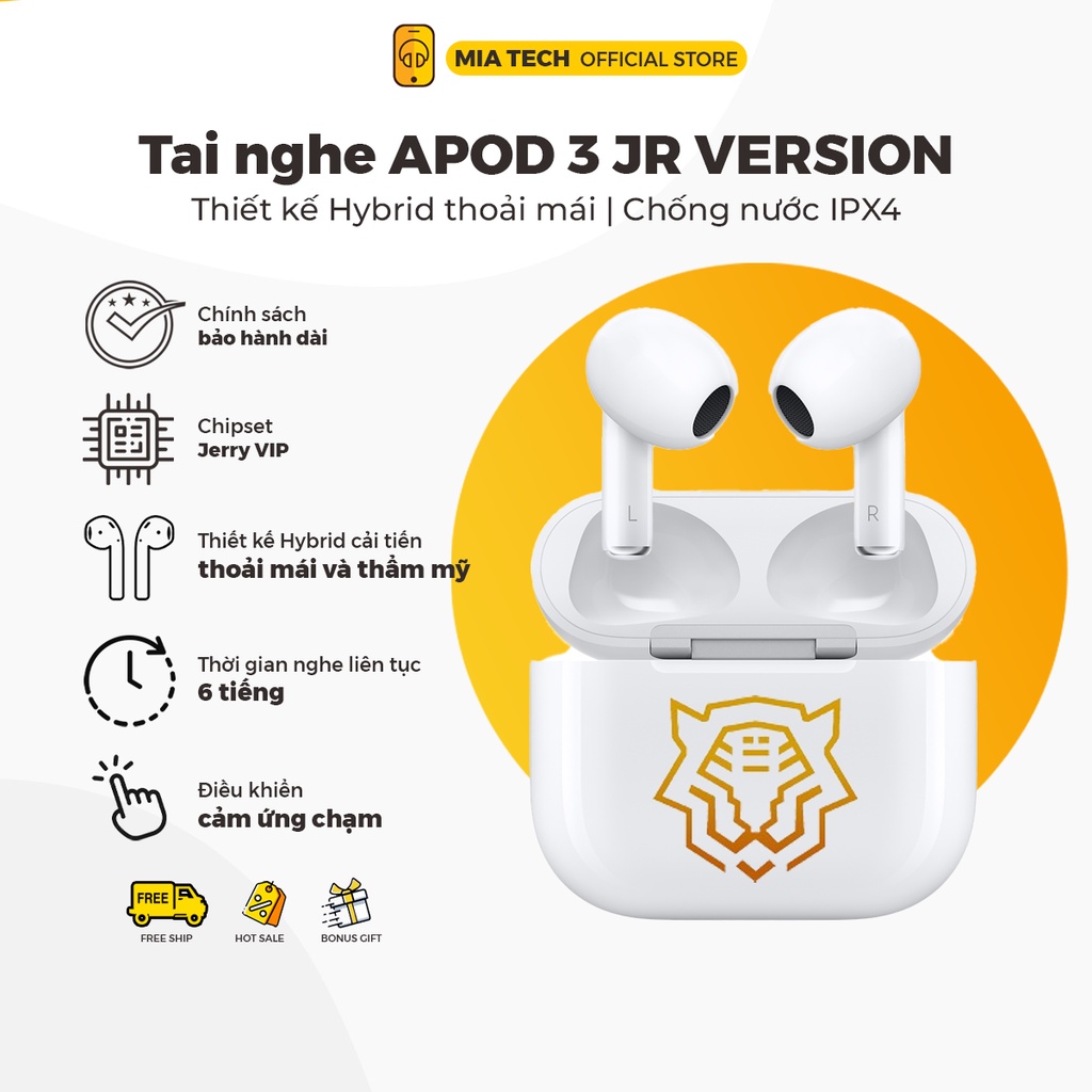 Tai Nghe Bluetooth Pro 3 Jerry bản nâng cấp mới nhất | Bảo hành 24 tháng