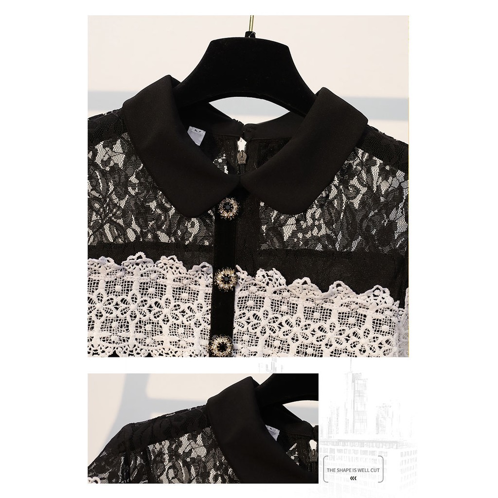 🌸Hàng Order🌸 Váy Bigsize Ren Ngực Đính Cúc Đá Trẻ Trung Nữ Tính 🌸Hàng Quảng Châu | BigBuy360 - bigbuy360.vn