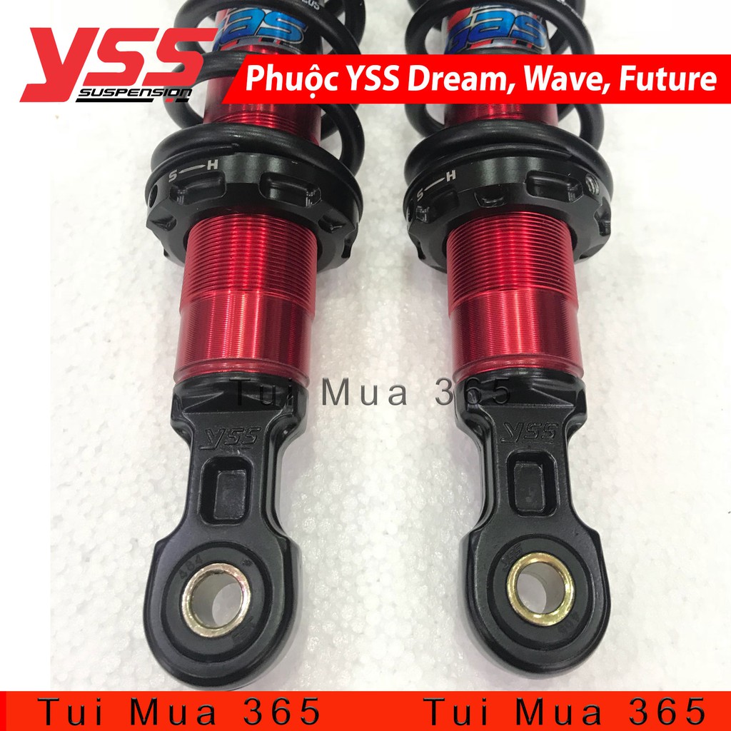 Phuộc YSS Dream, Wave, Future, Axelo Thái Lan Đen Đỏ