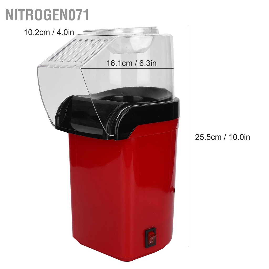 Nitrogen071 Máy làm bắp rang bơ tự động hoàn toàn bằng điện cho nhà bếp tại Hoa Kỳ Cắm 110V