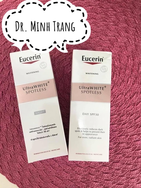 ( CHÍNH HÃNG) Kem Dưỡng Trắng Da Eucerin Utrawhite+ Spotless Day & Night 50ml